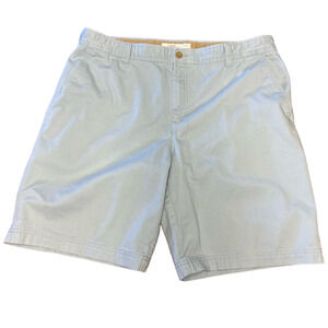 Izod Light Blue Flat Front Casual Cotton Shorts, Size 40